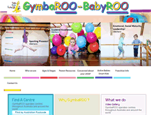 Tablet Screenshot of gymbaroo.com.au